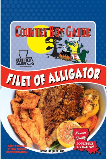 Filet of Alligator by Country Boy Gator - 1lb Package