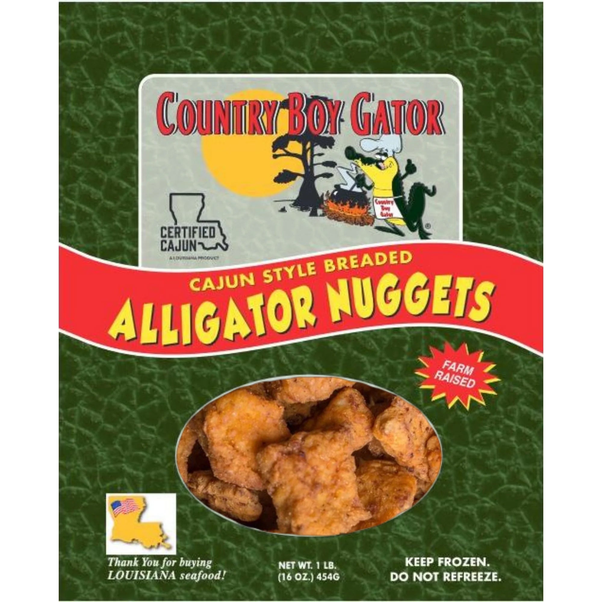 Gator Nuggets by Country Boy Gator - 1lb Package (25-30 Nuggets)